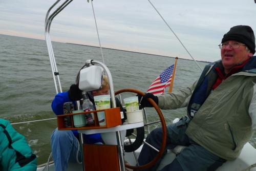 2013 Steve at the helm Annie's Rose